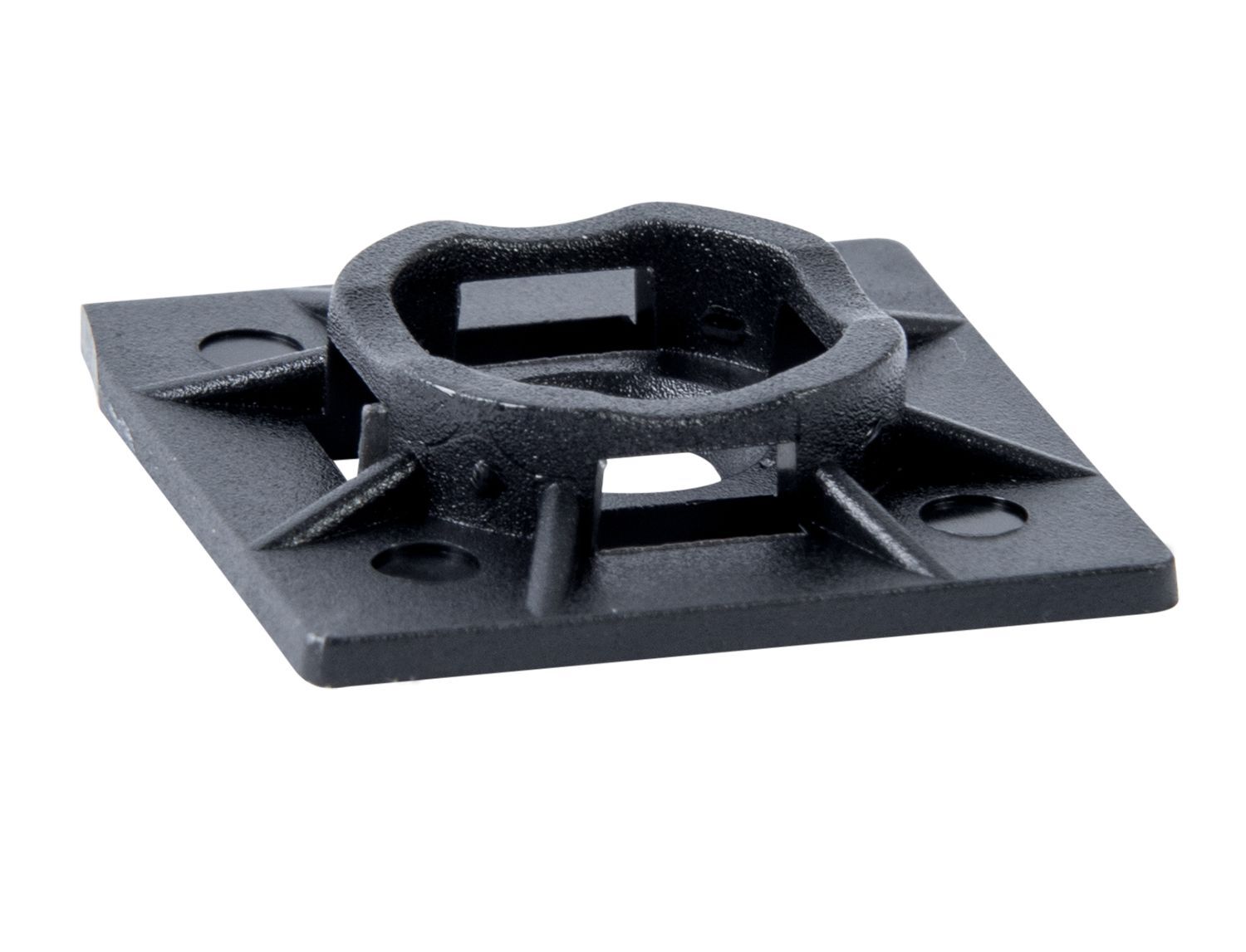 Gardner Bender Black Mounting Base, 1-In x 1-In, 5-Pk