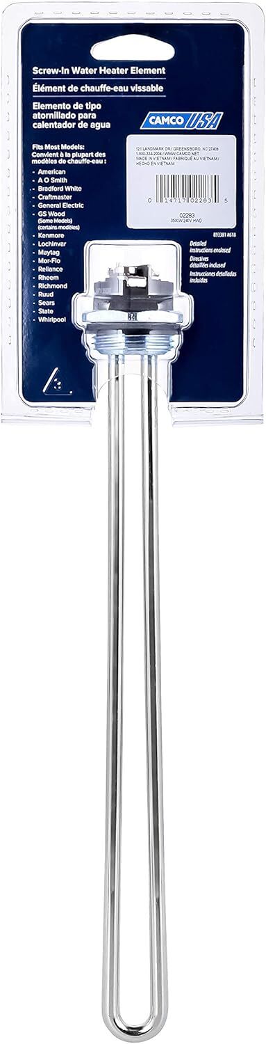 Camco High Watt Density 3500 Watt 240-V Screw-In Water Heater Element