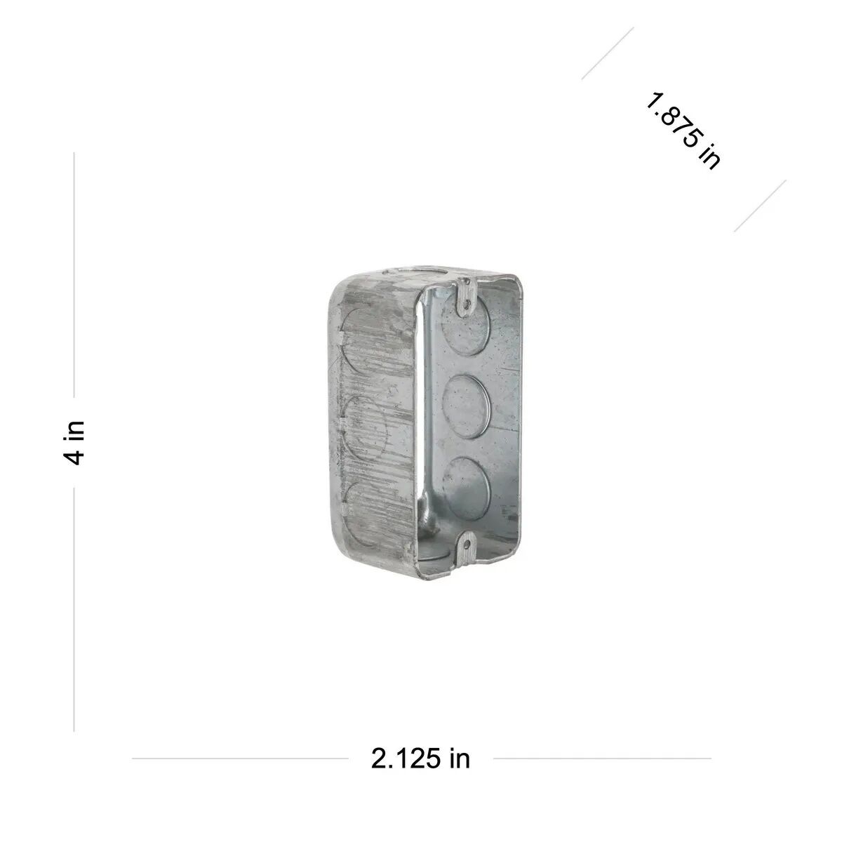 Raco Drawn Handy Extension Ring With 8 Knockouts, 4-In x 2-In x 1 7/8-In