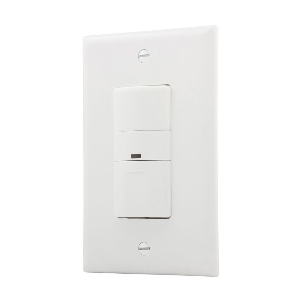 Eaton Flush White Occupancy Sensor Switch, 120-V, 450 Square Feet