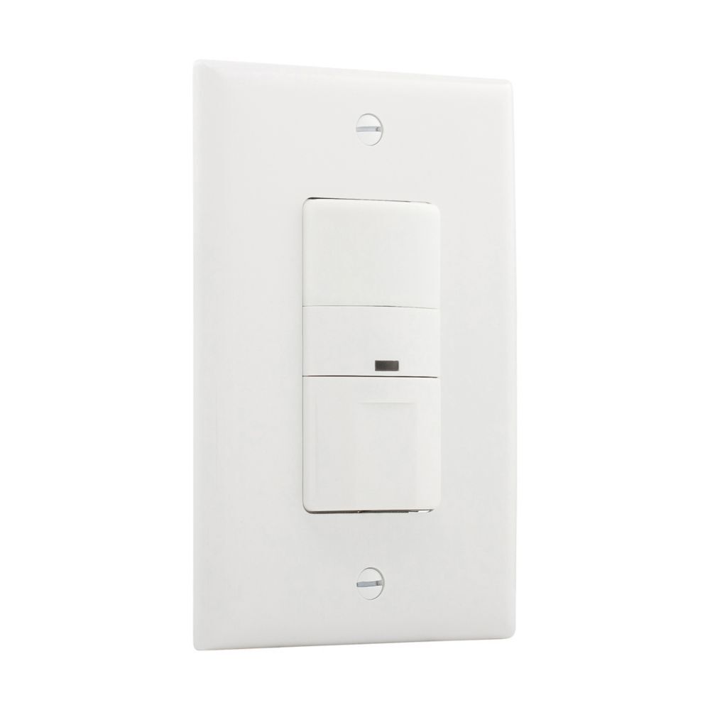 Eaton Flush White Occupancy Sensor Switch, 120-V, 450 Square Feet