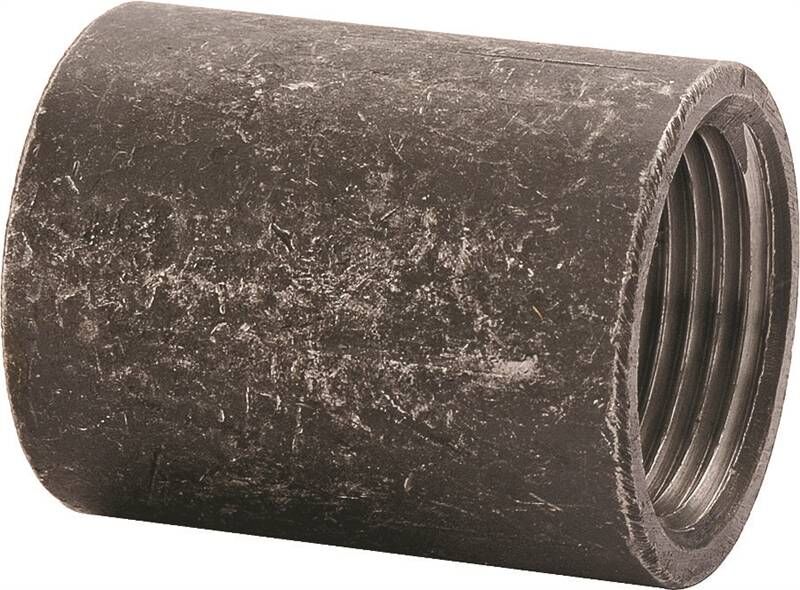 ProSource Malleable Iron Merchant Pipe Coupling, 1/2-In FIP x 1/2-In FIP