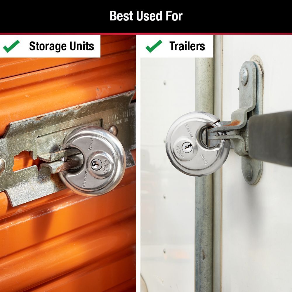 Master Lock Keyed Different Round Padlock, 2-3/4-In