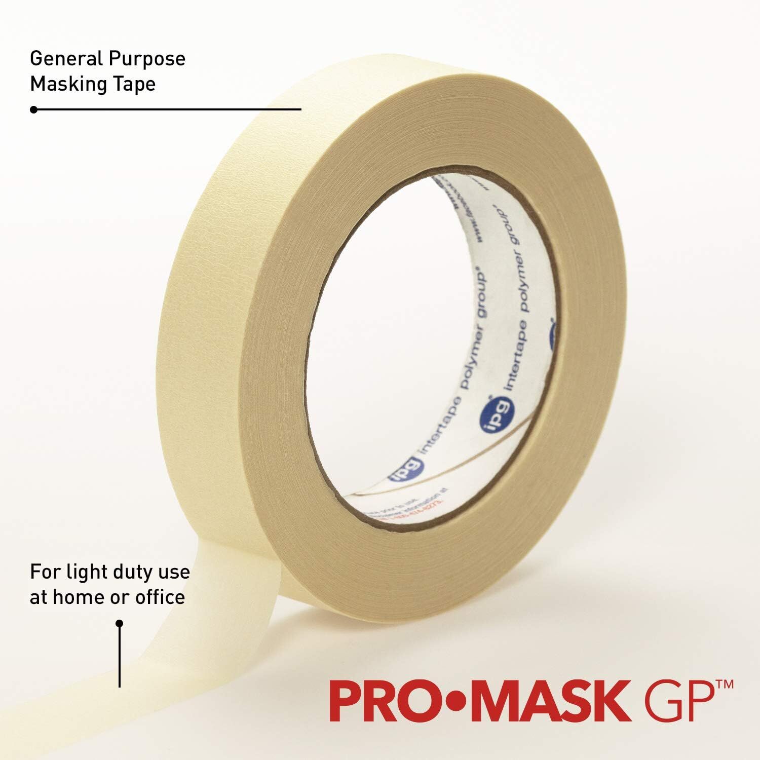 IPG ProMask GP Utility Paper Masking Tape, 0.94-In x 60-Yd