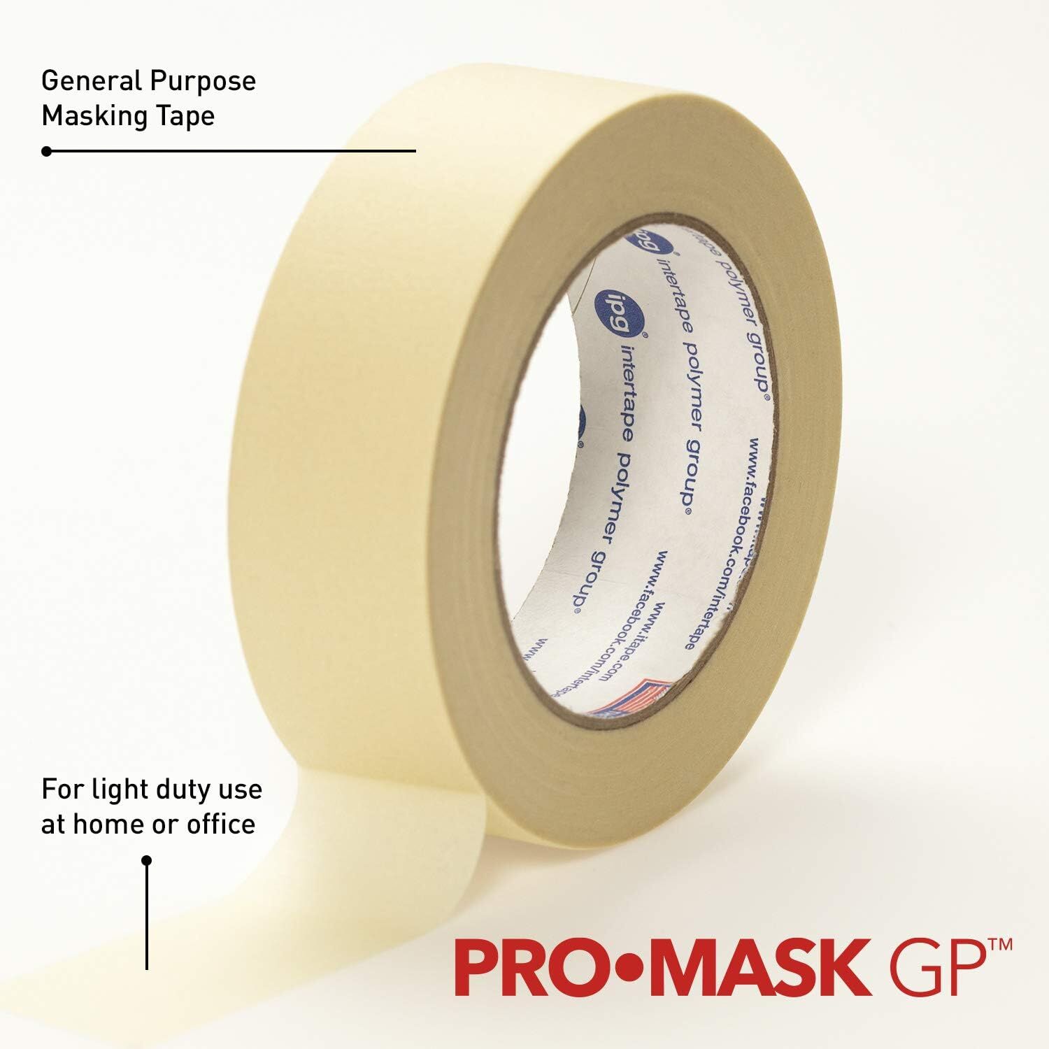 IPG ProMask GP Utility Paper Masking Tape, 1.88-In x 60-Yd