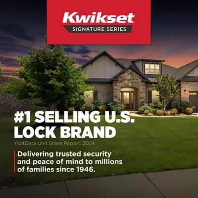 Kwikset Polished Brass 980 Deadbolt Featuring SmartKey
