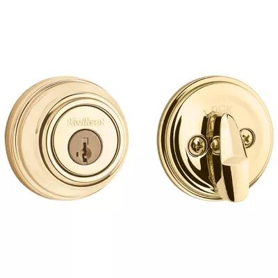 Kwikset Polished Brass 980 Deadbolt Featuring SmartKey