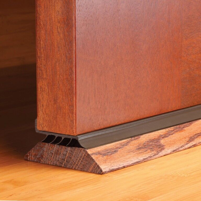 MD Building Products Brown Vinyl Concealed Screw/Nail-On Under Door Seal, 36-In X 2-In X 1-In