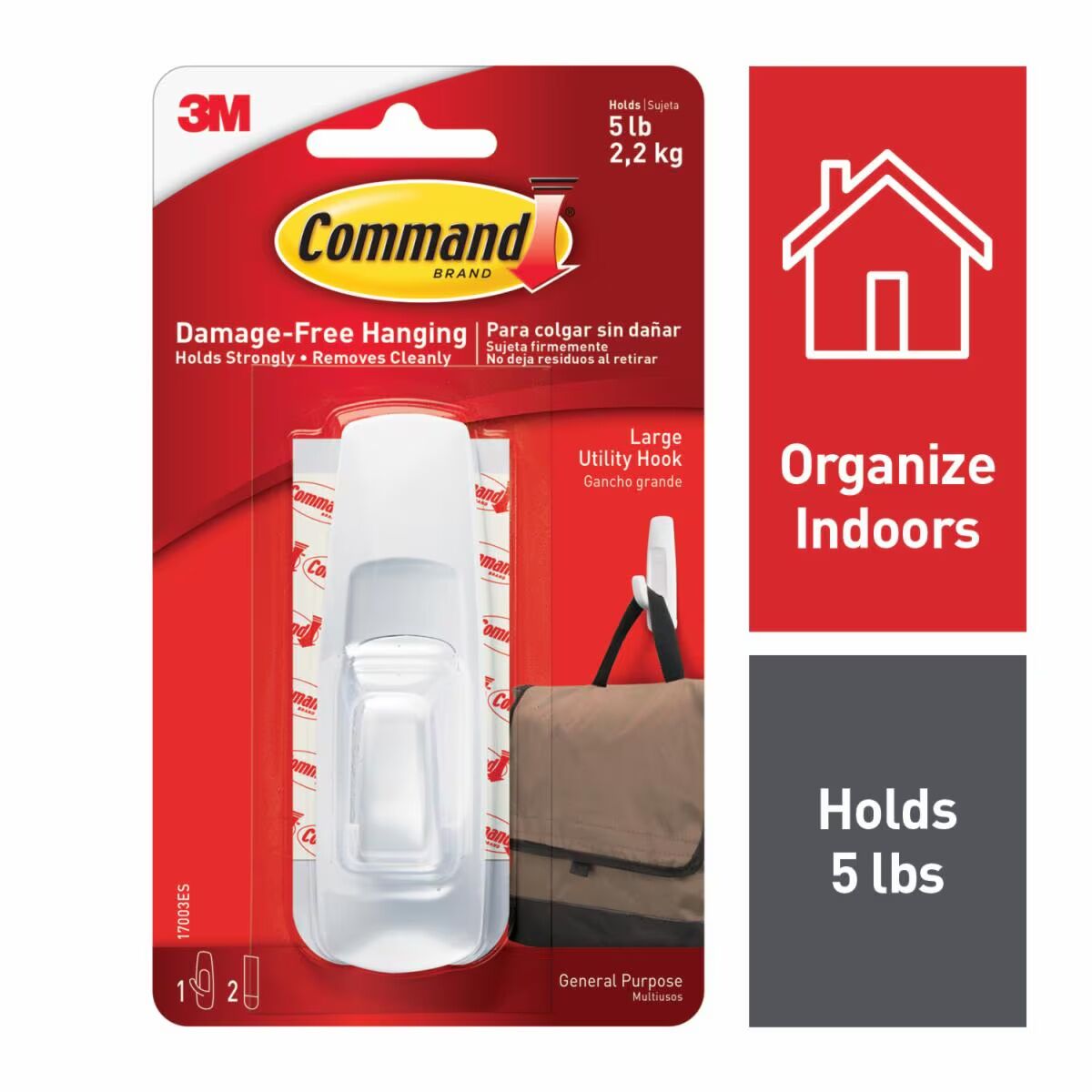 3M Command Large Utility Hook Hardware 3M C-A-L Ranch