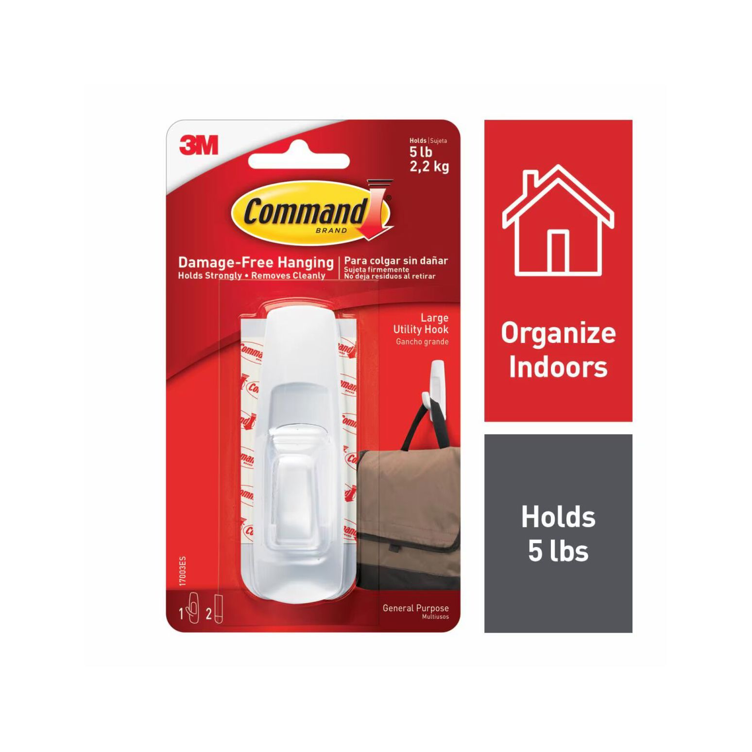 3M Command Large Utility Hook Hardware 3M C-A-L Ranch