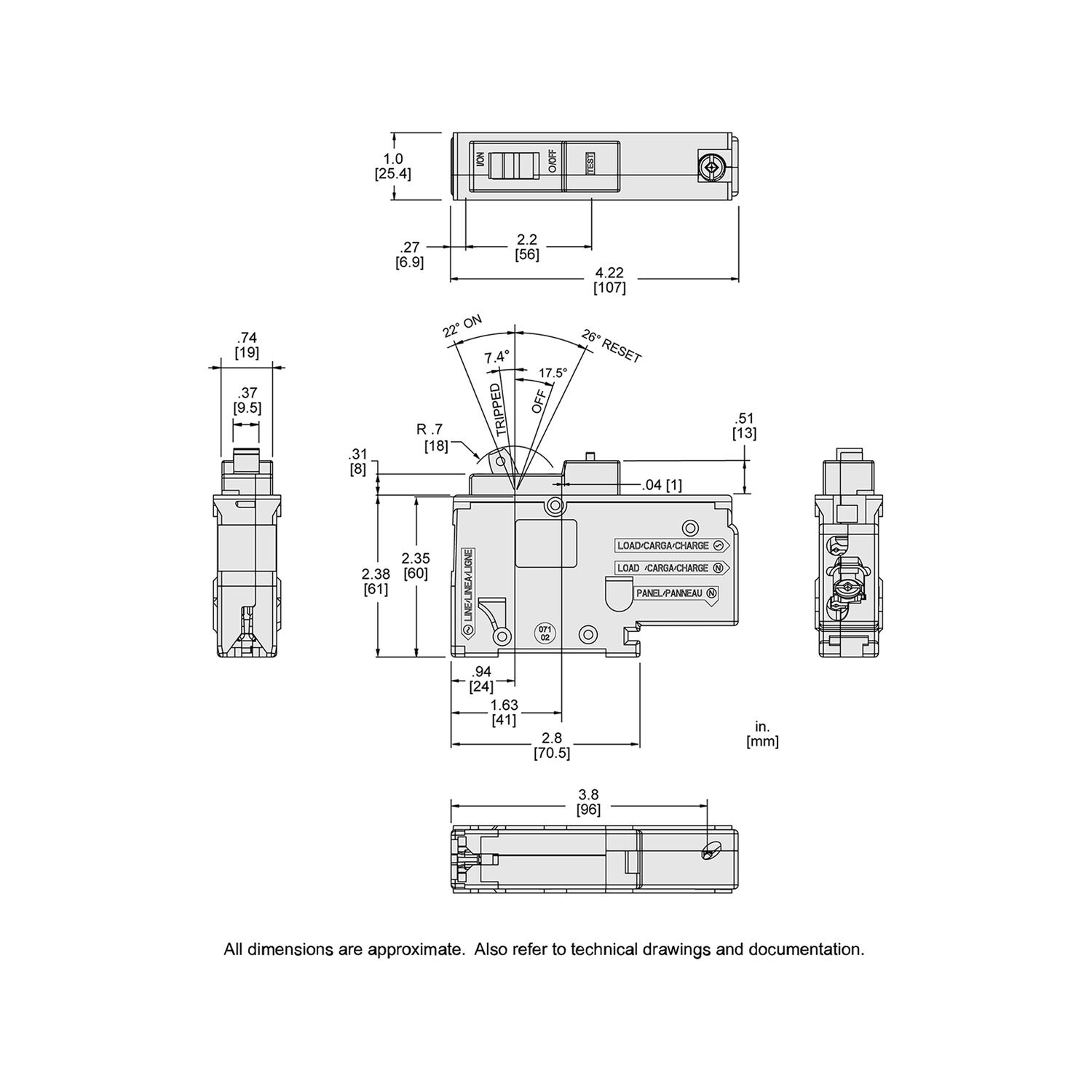 Square D Homeline Ground Fault Protecting Class A 6mA 1-Pole Mini Circuit Breaker, 15-A, 120-V AC