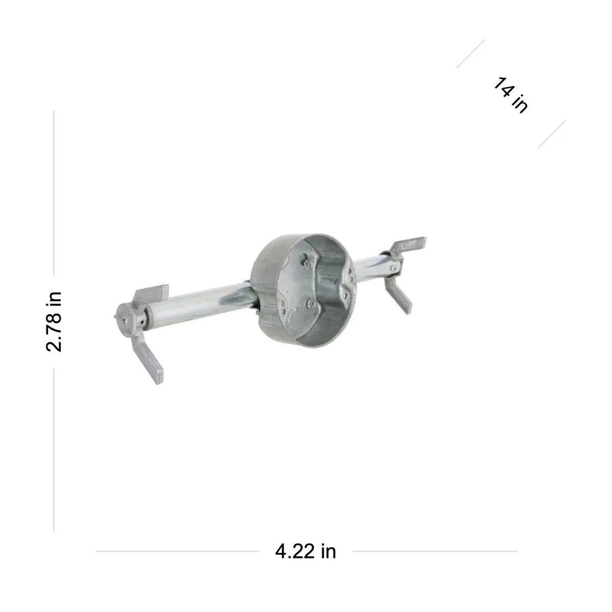 Raco Old Work Brace With 2 Knockouts, 1/2-In Deep