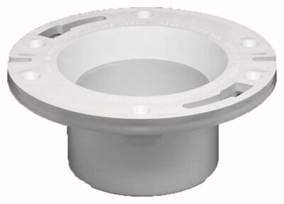 Oatey Schedule 40 DWV PVC Flange Pipe Fitting, 3-In or 4-In