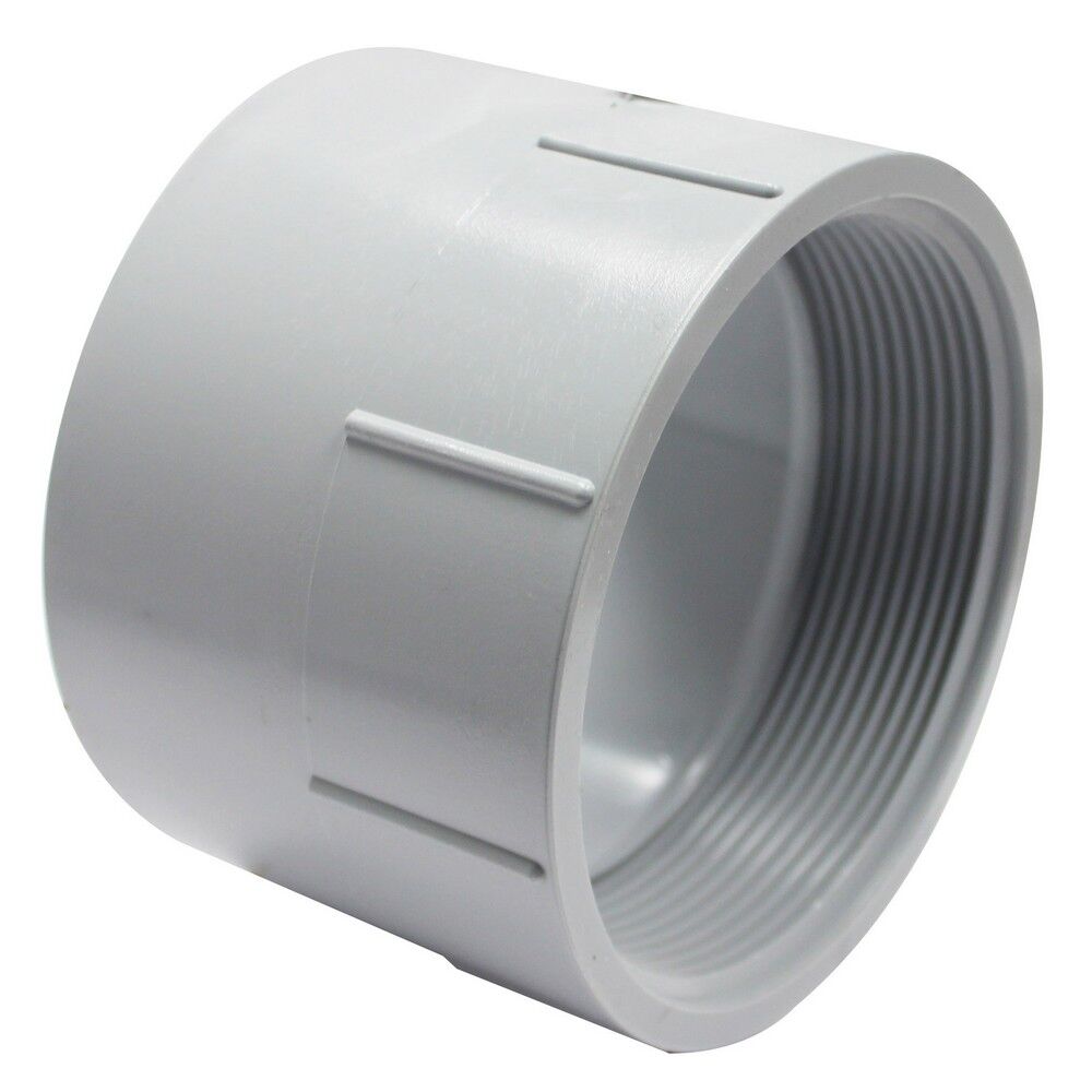 Canplas PVC Female Adapter, 4-In FPT x 4-In Hub