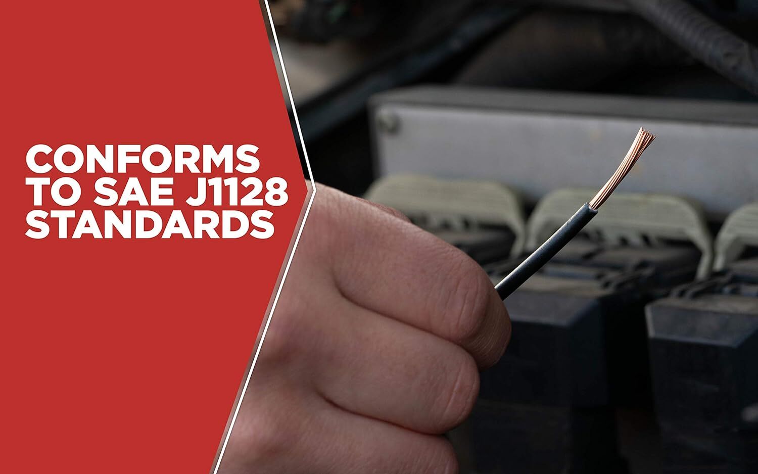 Road Power Black 10-Gauge Automotive Copper Wire, 7-Ft