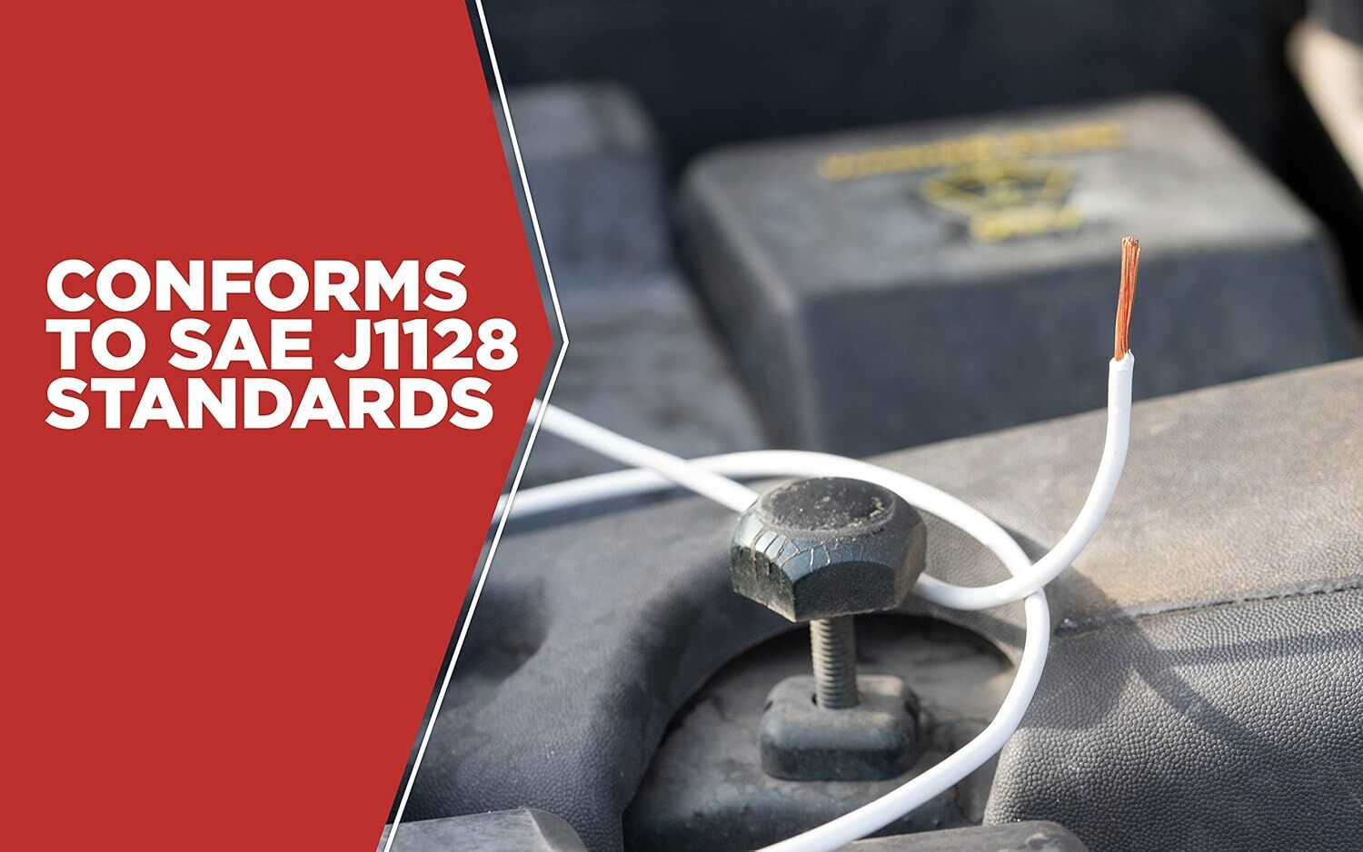 Road Power White 14-Gauge Automotive Copper Wire, 17-Ft