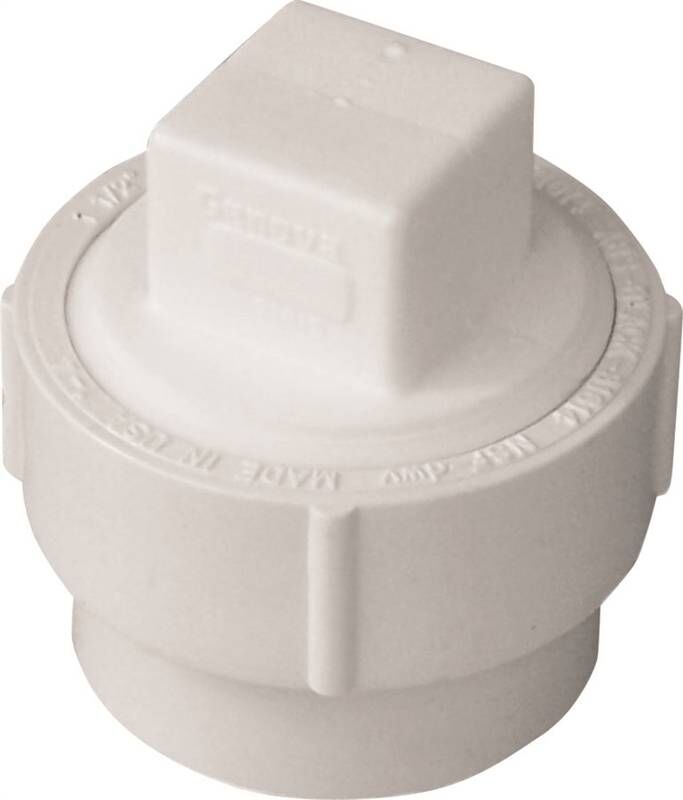 Canplas PVC Cleanout Body With Threaded Plug, 3-In Spigot x 3-In FPT