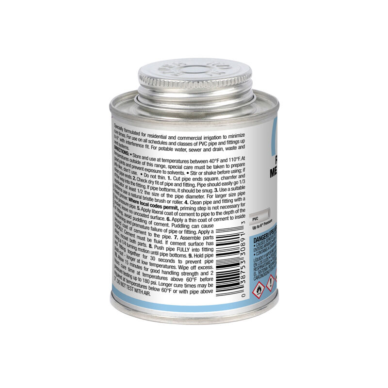 Oaty Rain-R-Shine Medium Blue PVC Cement, 8-Oz