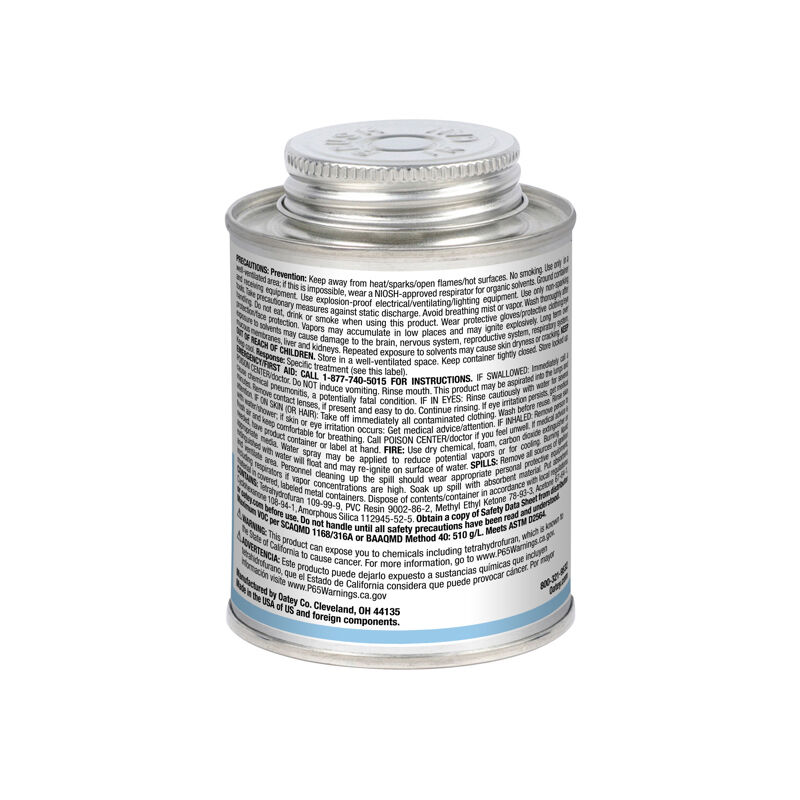 Oaty Rain-R-Shine Medium Blue PVC Cement, 8-Oz