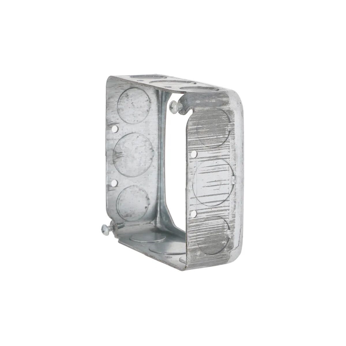 Raco Drawn Square Extension Ring With 12 Knockouts, 4-In x 4-In x 1 1/2-In