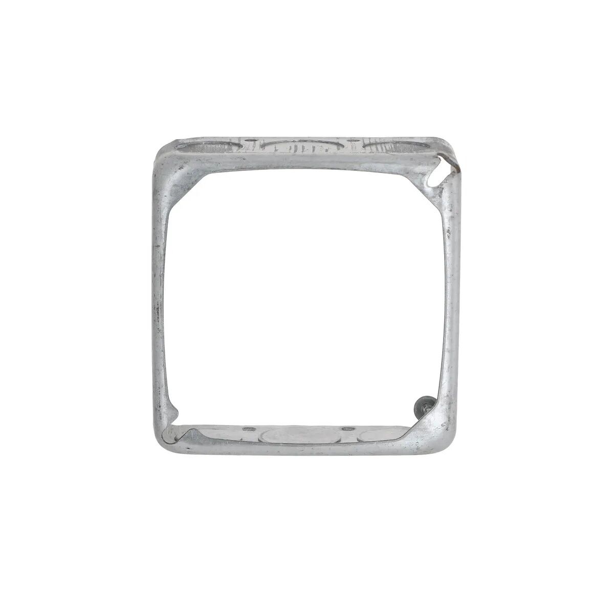 Raco Drawn Square Extension Ring With 12 Knockouts, 4-In x 4-In x 1 1/2-In