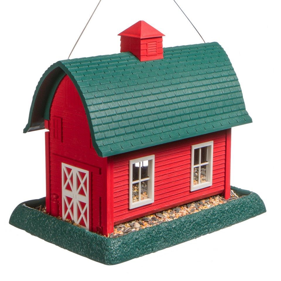 North States Village Collection Large Red Barn Birdfeeder