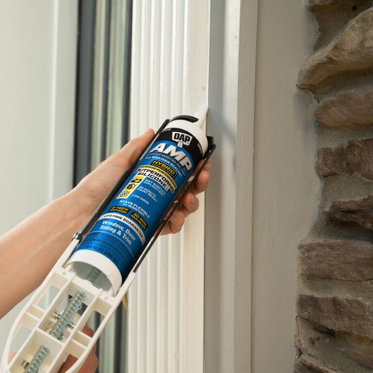 DAP White AMP Advanced Waterproof Window Sealant, 9-Oz