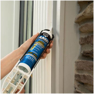 DAP White AMP Advanced Waterproof Window Sealant, 9-Oz