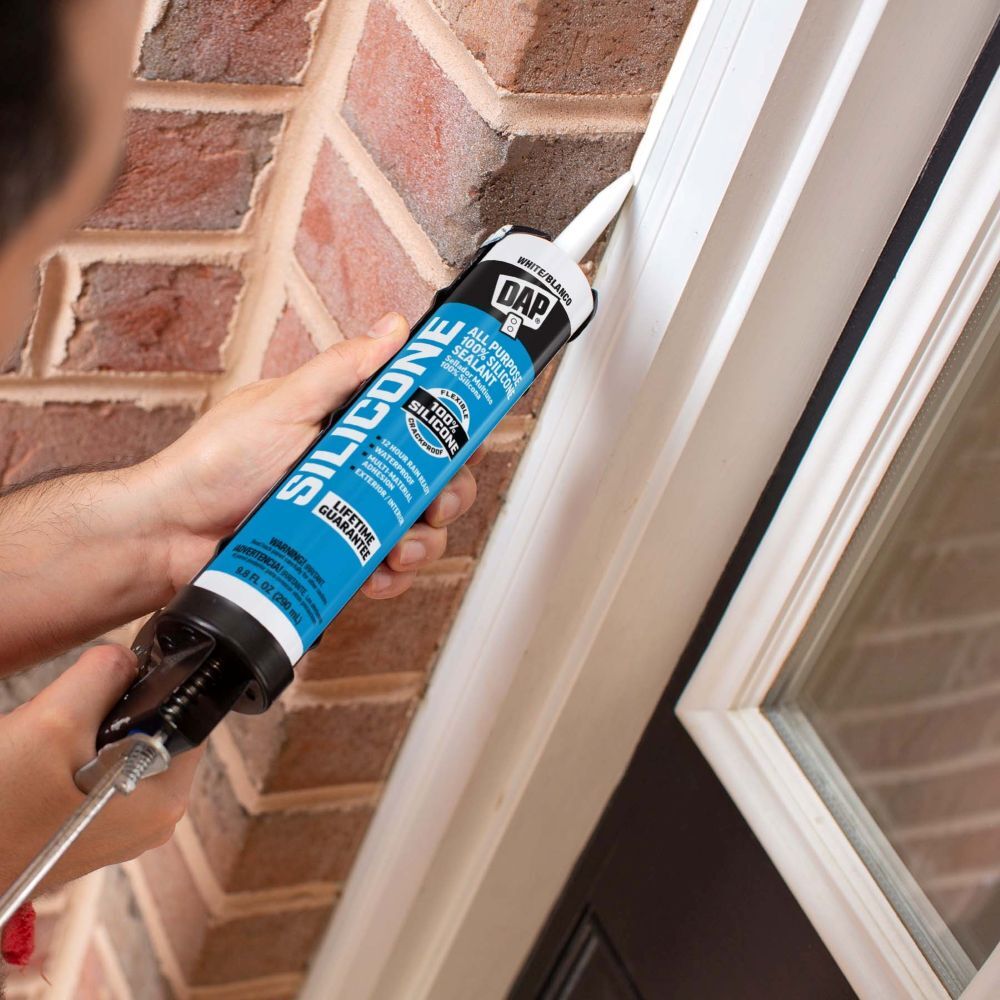 DAP Black 100% Silicone Window & Door Sealant, 9.8-Oz