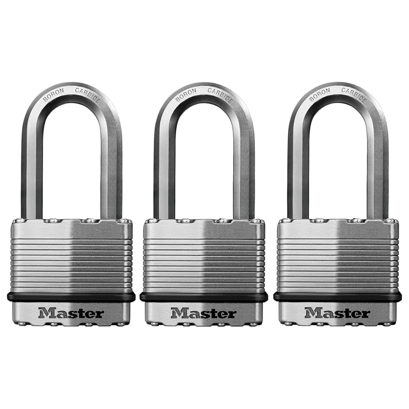 Timed Padlock Master Lock 7804EURD Laminated Padlock With Key And ...