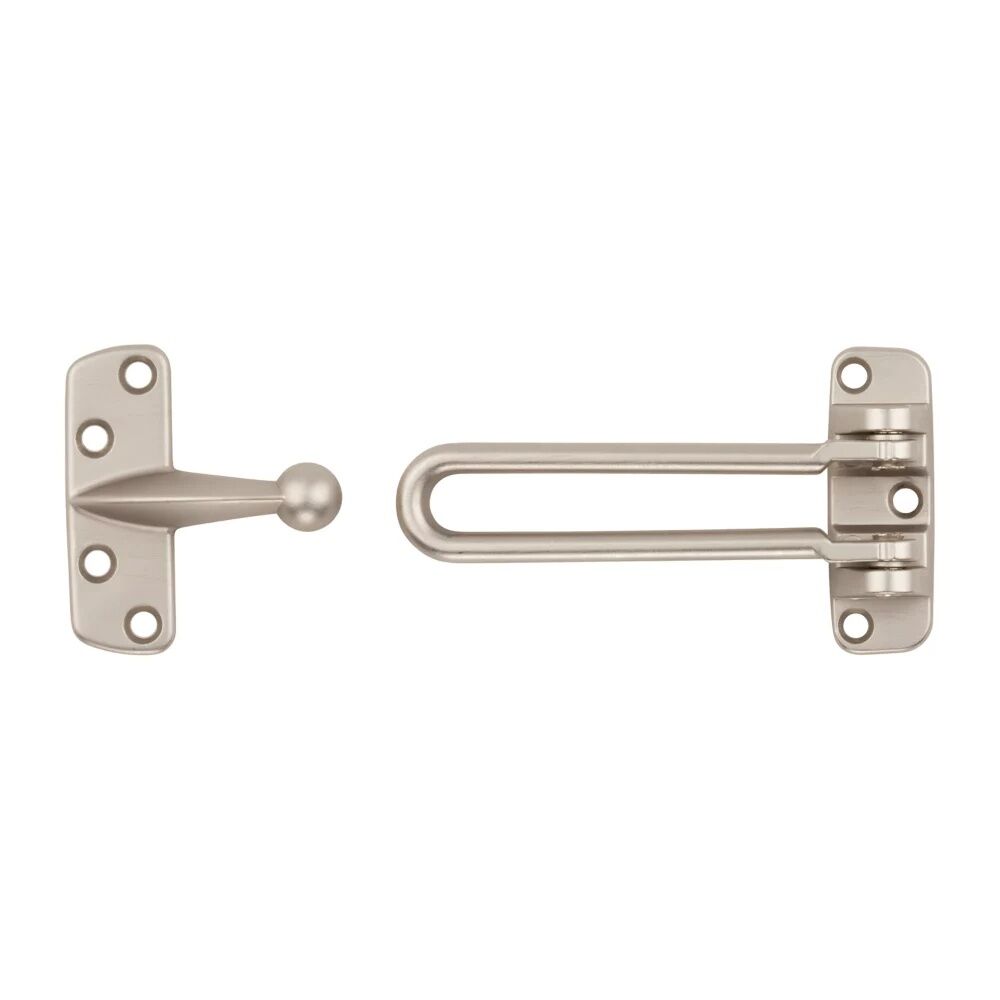 National Hardware Satin Nickel Door Security Guard