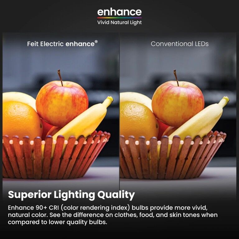 Feit Electric Soft White A19 3-Way Enhance LED Light Bulb, 30/70/100-W