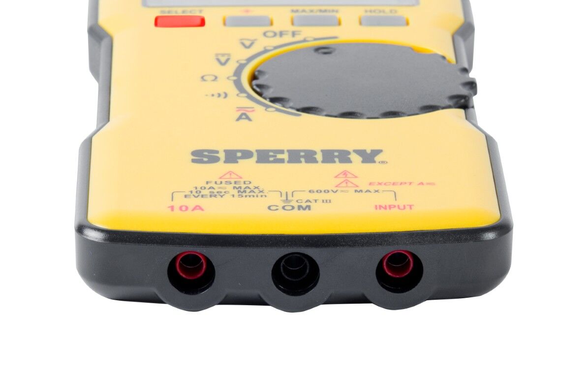 Sperry Instruments DM6800 Thin Autoranging Digital Multimeter, 600-V AC/DC, 10-A