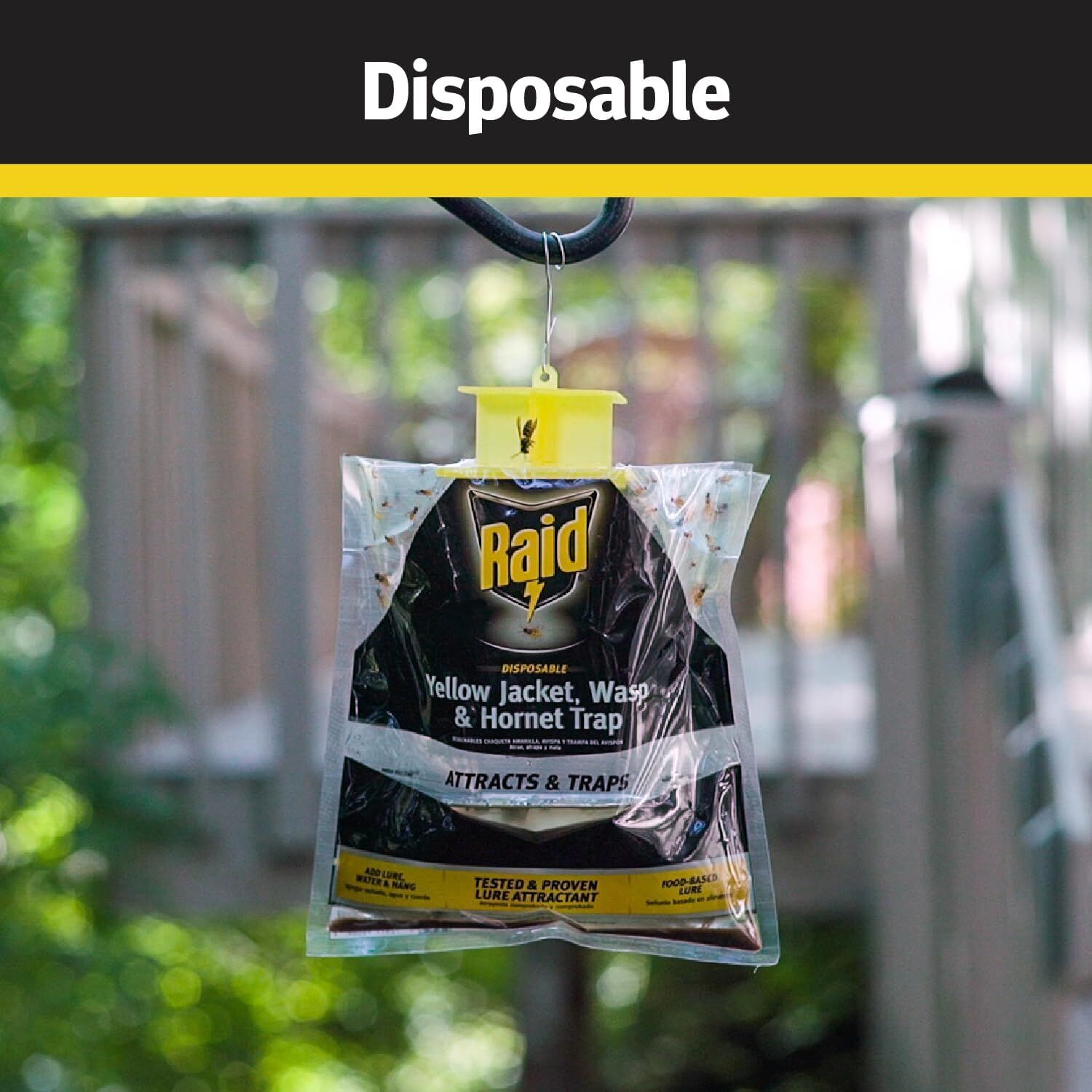 Raid Disposable Yellow Jacket And Wasp Trap