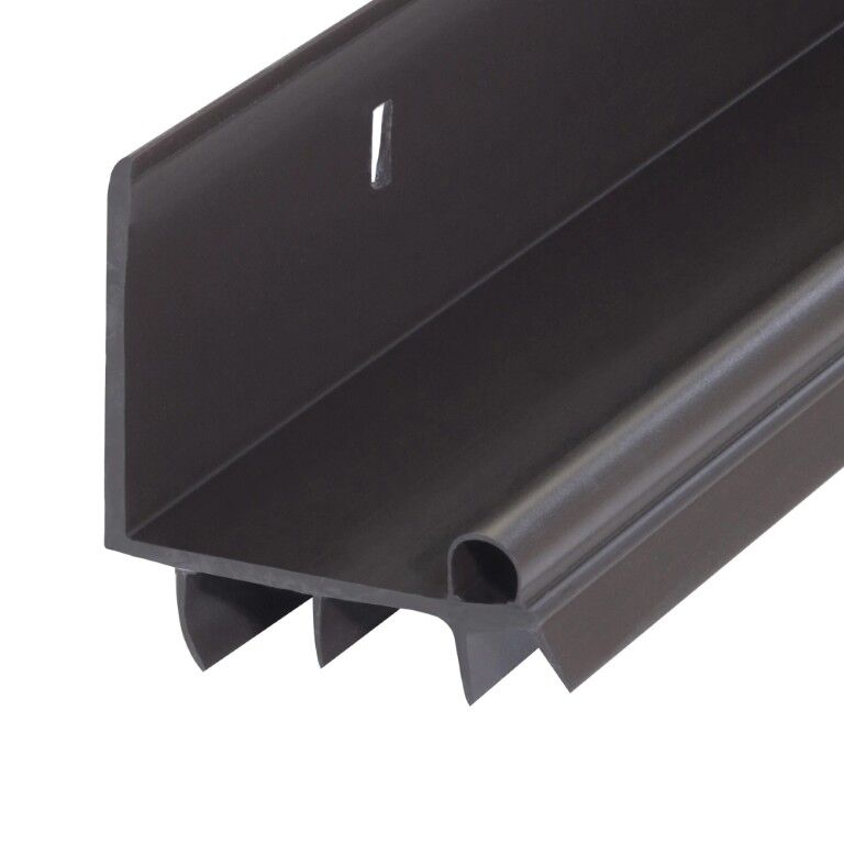 M-D Building Products Brown Residential Vinyl L-Shape Screw-On Under Door Seal, 36-In