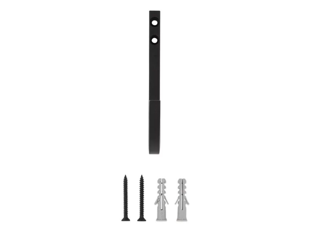 National Hardware Matte Black Reed Multipurpose Hook, 4-In