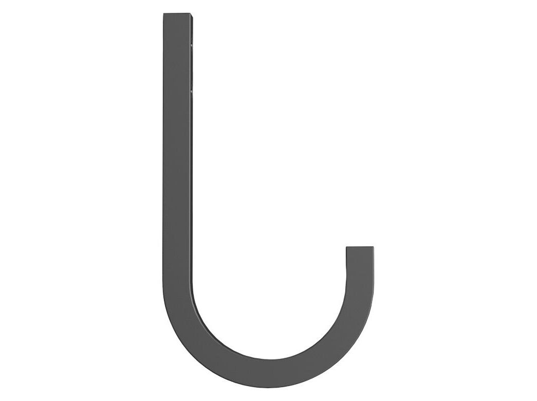 National Hardware Matte Black Reed Multipurpose Hook, 4-In