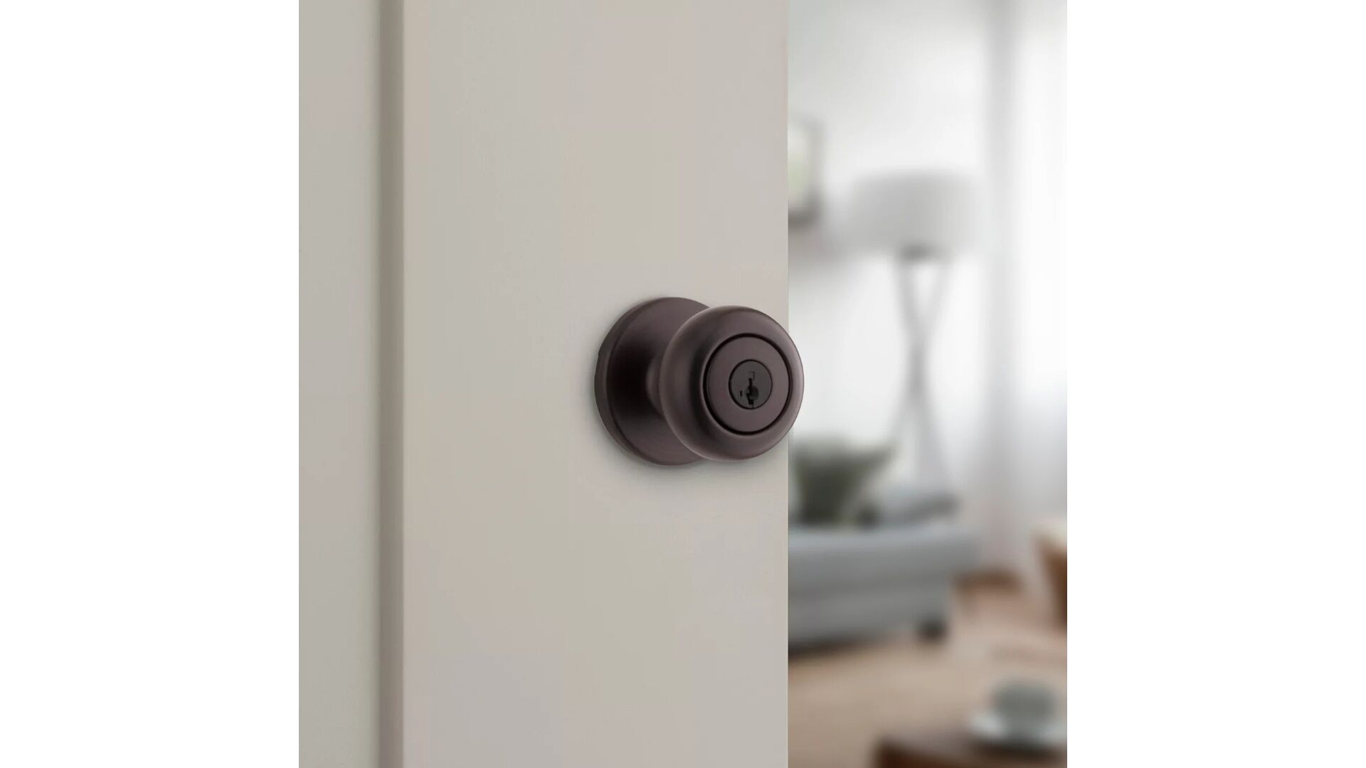 Kwikset SmartKey Venetian Bronze Keyed Cove Door Knob