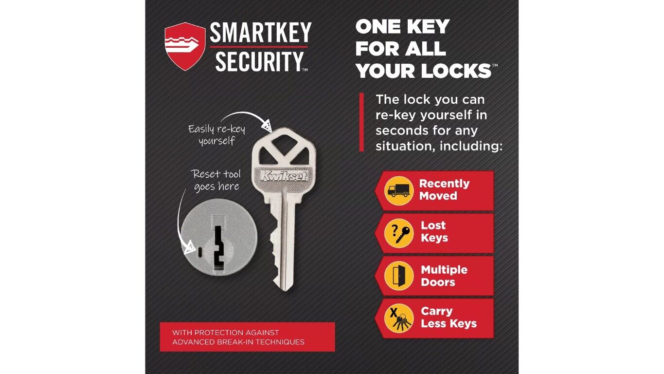 Kwikset SmartKey Venetian Bronze Keyed Cove Door Knob