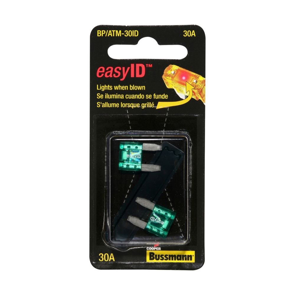Eaton Bussmann Series 30A ATM EasyID Blade Fuse, 2-Pk