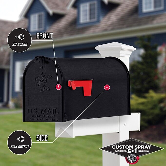 Rust-Oleum Protective Enamel Custom Spray 5-in-1 Satin Black Spray Paint, 12-Oz