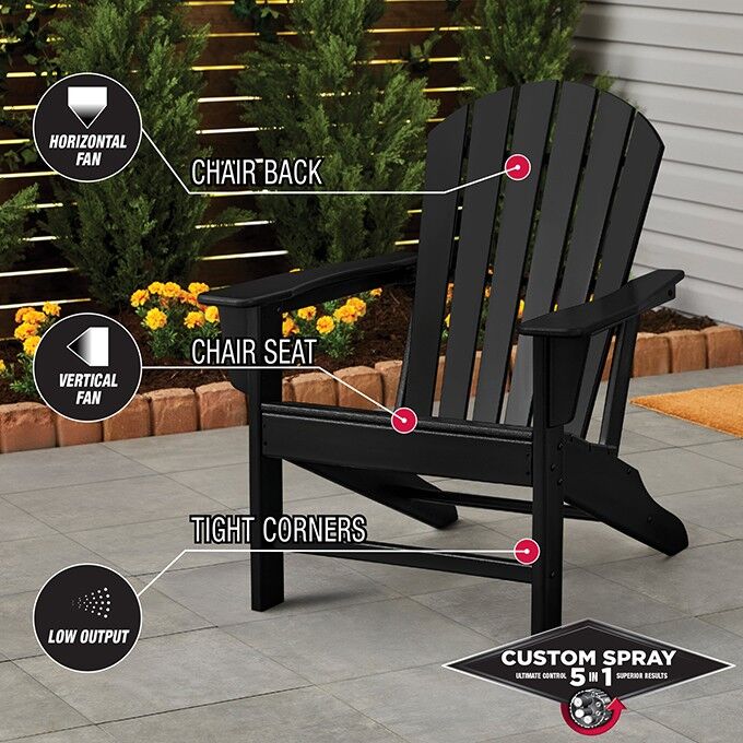 Rust-Oleum Stops Rust Protective Enamel Spray Paint Gloss Black Custom Spray 5-In-1, 12-Oz