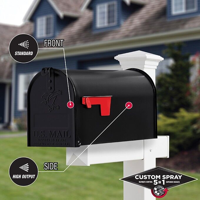 Rust-Oleum Stops Rust Protective Enamel Spray Paint Gloss Black Custom Spray 5-In-1, 12-Oz