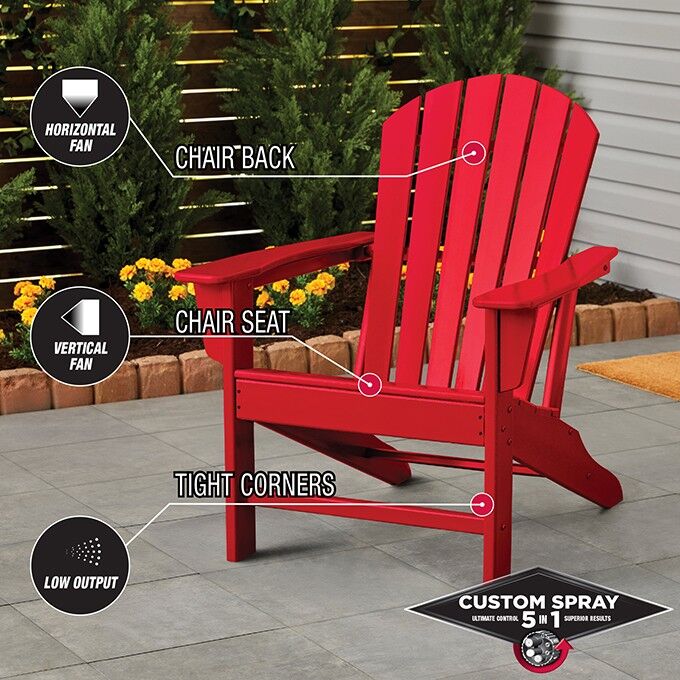 Rust-Oleum Stops Rust Protective Enamel Spray Paint Gloss Sunrise Red Custom Spray 5-In-1, 12-Oz