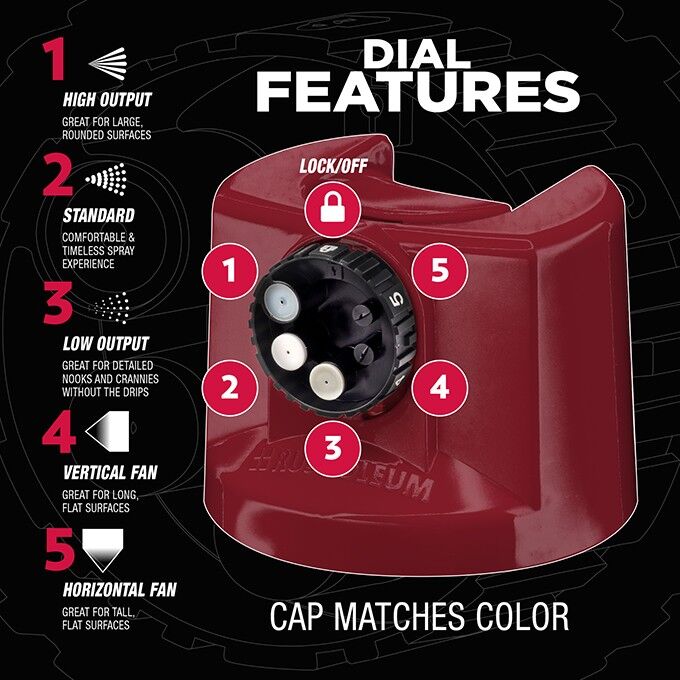 Rust-Oleum Protective Enamel Custom Spray 5-in-1 Gloss Burgundy Spray Paint, 12-Oz