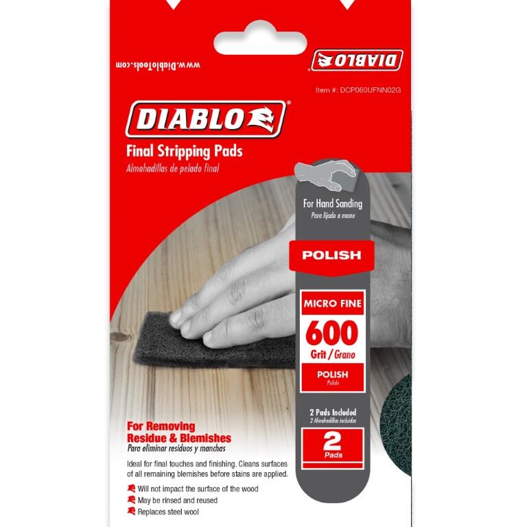 Diablo 600-Grit Final Stripping Pads, 2-Pk