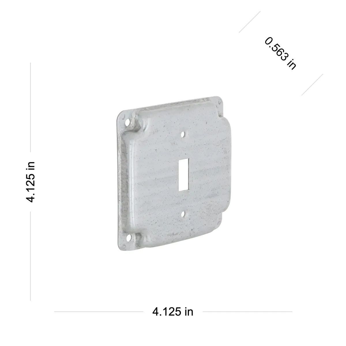 Raco Square Exposed Work Cover, 1-Toggle Switch, 4-In