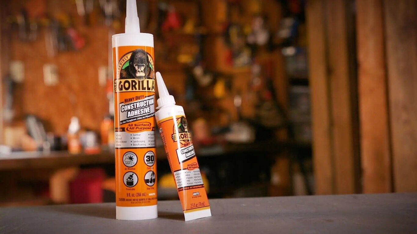 Gorilla Heavy Duty Construction Adhesive, 2.5-Oz