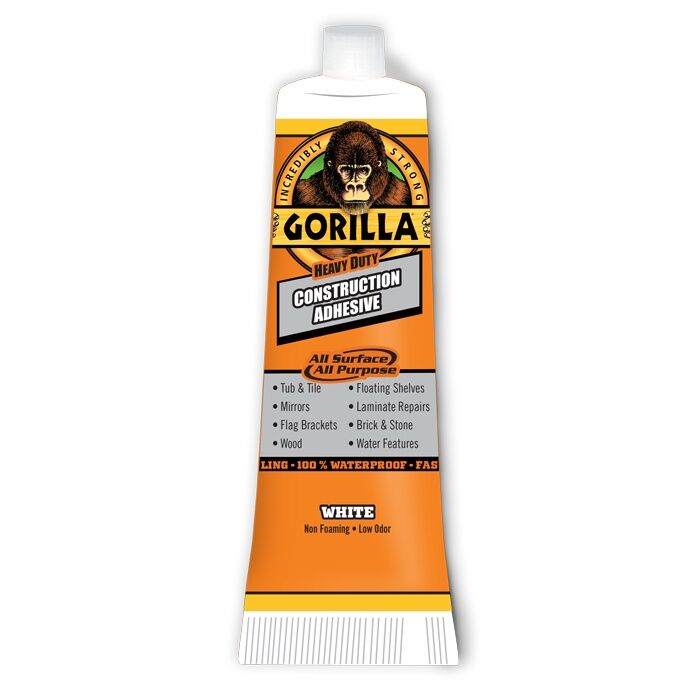Gorilla Heavy Duty Construction Adhesive, 2.5-Oz