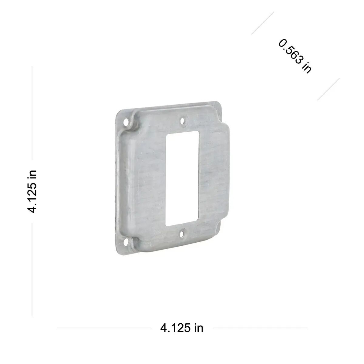 Raco 1-GFCI Square Exposed Work Cover, 4-In x 4-In